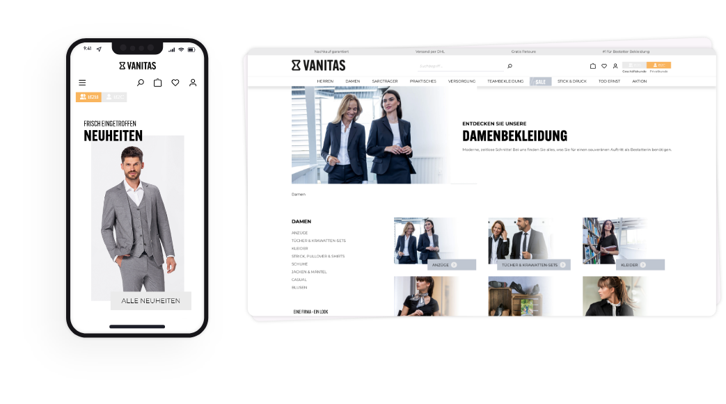 Shopware 6 Referenzbeispiel unserer Agentur